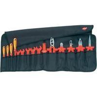 Knipex 15-part roll-up bag with insulated tools for working on electrical systems 98 99 13