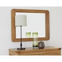 knightsbridge oak medium wall mirror