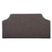 Knightsbridge Linoso Headboard King Charcoal