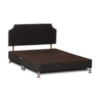 Knightsbridge Linen Headboard - Small Double - Chocolate