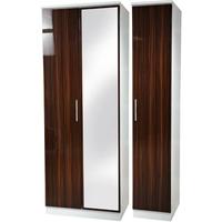 Knightsbridge Ebony Triple Wardrobe with Mirror