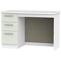 Knightsbridge Kaschmir Matt and White Desk - 3 Drawer