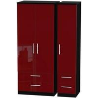 Knightsbridge Ruby Triple Wardrobe with Drawer