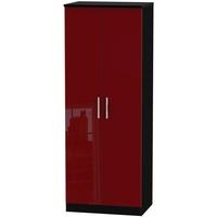 knightsbridge ruby wardrobe tall 2ft 6in double hanging