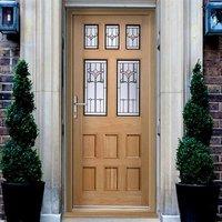 Knightsbridge Oak Door with Feature Tri Glazing