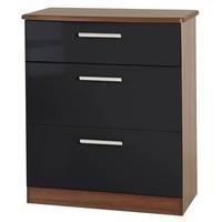 knightsbridge 3 drawer deep chest knightsbridge 3 dr deep chest ebony  ...