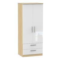 knightsbridge 2 drawer 2 door wardrobe knightsbridge 26 2 drawer robe  ...