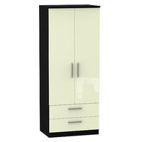 knightsbridge 2 drawer 2 door wardrobe knightsbridge 26 2 drawer robe  ...