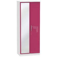 knightsbridge 2 door wardrobe with mirror knightsbridge 26 robe with m ...