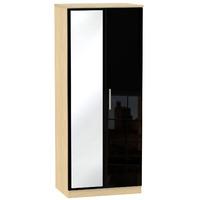 knightsbridge 2 door wardrobe with mirror knightsbridge 26 robe with m ...