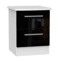 knightsbridge 2 drawer bedside cabinet knightsbridge 2 drawer bedside  ...