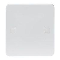 KnightsBridge Pure 9mm 45A White 1G Cooker Cable Connection Unit Electric Wall Box