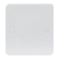 knightsbridge pure 9mm white 1g blanking plate electric wall switch bo ...