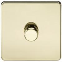 knightsbridge 60 400w 1g 2 way 230v screwless polished brass electric  ...