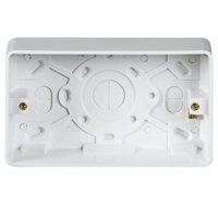 knightsbridge pure 35mm 2g pattress box with earth terminal for pure r ...