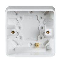 knightsbridge pure 25mm 1g pattress box with earth terminal for pure r ...