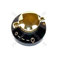 Knob H/P Sbs Blk/Gld