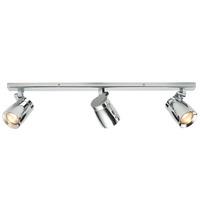 Knight 3 x 35W GU10 Bathroom Spotlight Bar Chrome IP44 - 84975