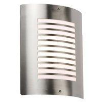 KnightsBridge IP44 E27 40W Stainless Steel Outdoor Wall Fixture Light & Design