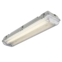 knightsbridge 36w twin 4 foot ip65 240v non corrosive weatherproof flu ...