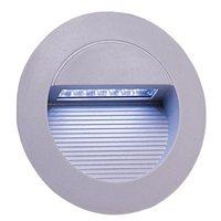 KnightsBridge IP44 Round 14 White LED Recessed Stair & Wall Guide Light