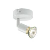 KnightsBridge Ceiling Light GU10 50 Watt Single Spotlight White LED Compatible