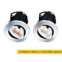 KnightsBridge FireKnight Tilt 7W IP20 LED Downlight With Chrome Bezel