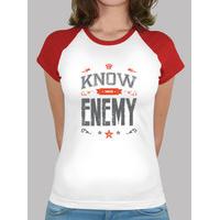 know your enemy tshirt baseball wife