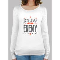 know your enemy tshirt long sleeve women