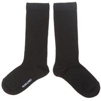 knee high socks black quality kids boys girls