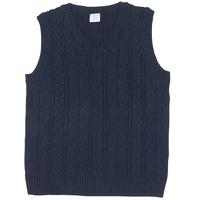 knitted kids tank top blue quality kids boys girls