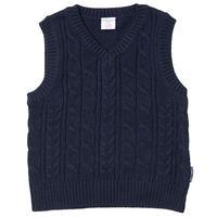 knitted kids tank top blue quality kids boys girls