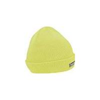 Knitted Mens Hat, neon yellow, onesize