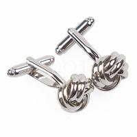 Knot Silver Plated Cufflinks
