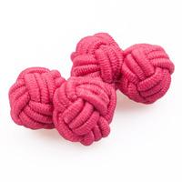 knot hot pink cufflinks