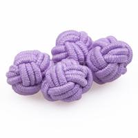 knot lilac cufflinks