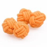 Knot Orange Cufflinks