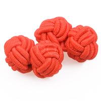 knot red cufflinks