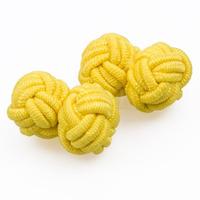 knot yellow cufflinks