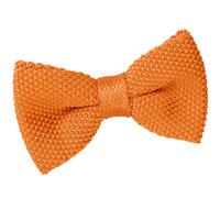 Knitted Tangerine Bow Tie