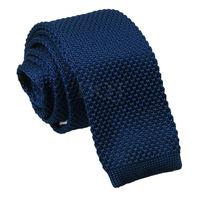 Knitted Navy Blue Tie
