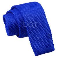 knitted royal blue tie