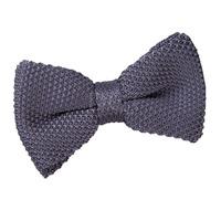 Knitted Charcoal Bow Tie