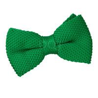 Knitted Forest Green Bow Tie