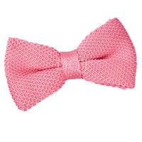 Knitted Strawberry Pink Bow Tie