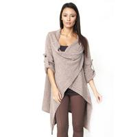 knit long sleeve button cardi