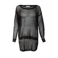 Knit Dip Hem Long Sleeve Top