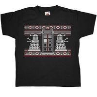 Knitted Jumper Style Kid\'s T Shirt - Dr Who