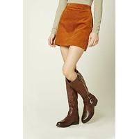 Knee-High Faux Leather Boots