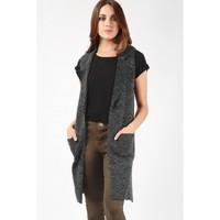 KNITTED SLEEVELESS JACKET